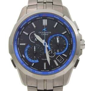 Casio Oceanus Manta Watch OCW-S2400 Titanium Black Solar Radio-Controlled Chr...